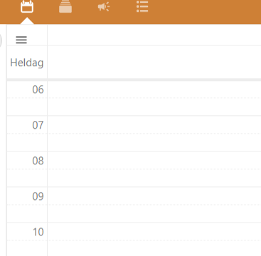 Calender area, can’t be used with keybord.