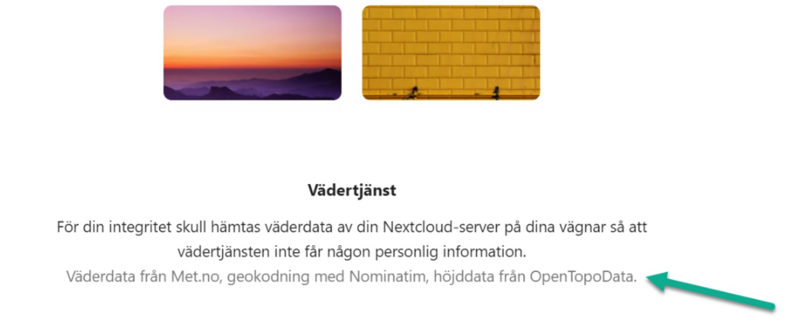 En grå länk under ett stycke med svart text.