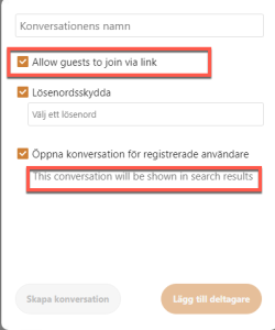 Settings in talk app English text is marked. 
