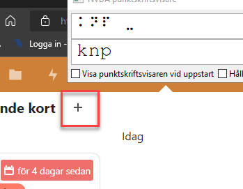 Add card button missing name is marked.
