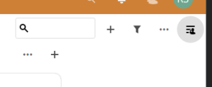 Toppbar with icons.