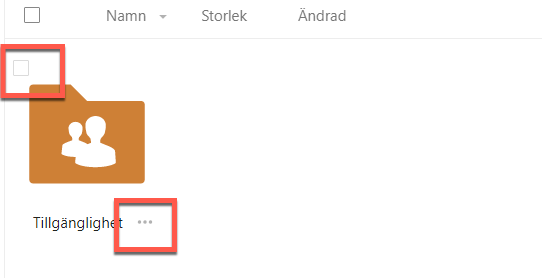 Lack of contrast on interactive objects in Files. 