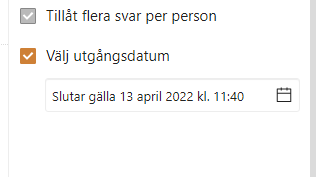 Date area in formsettings.